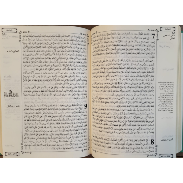 interior of a sharif version of arabic bible for sale 3