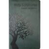 front cover of the english leatherette green bible for sale tree of life version 3