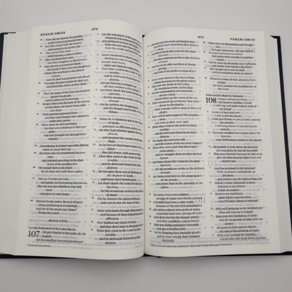 open the pages of esv hardback holy bible for sale